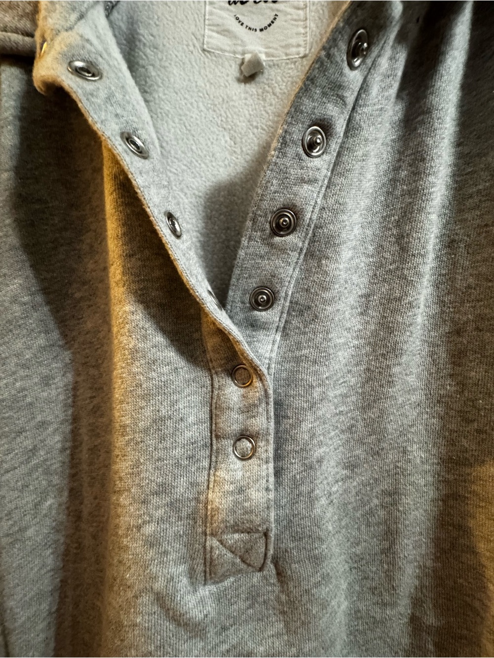 Aerie Light Gray Fleece Pullover xl - Picture 3 of 4